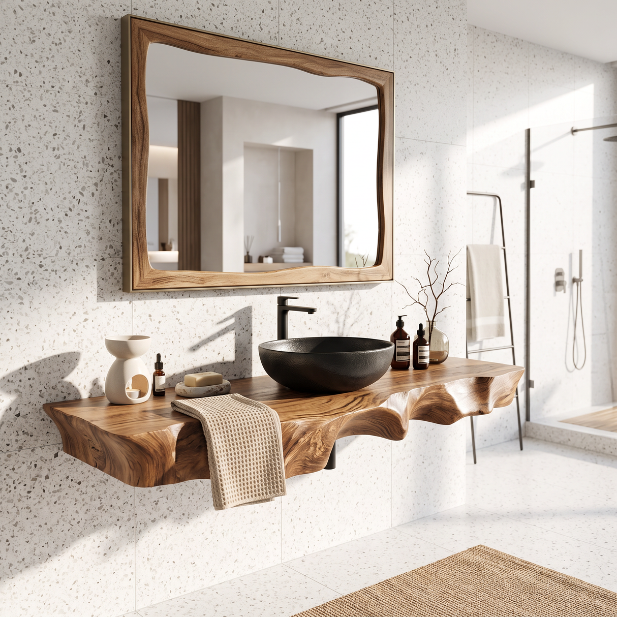 Farmhouse Solid Wood Vanity For Classic Bathroom