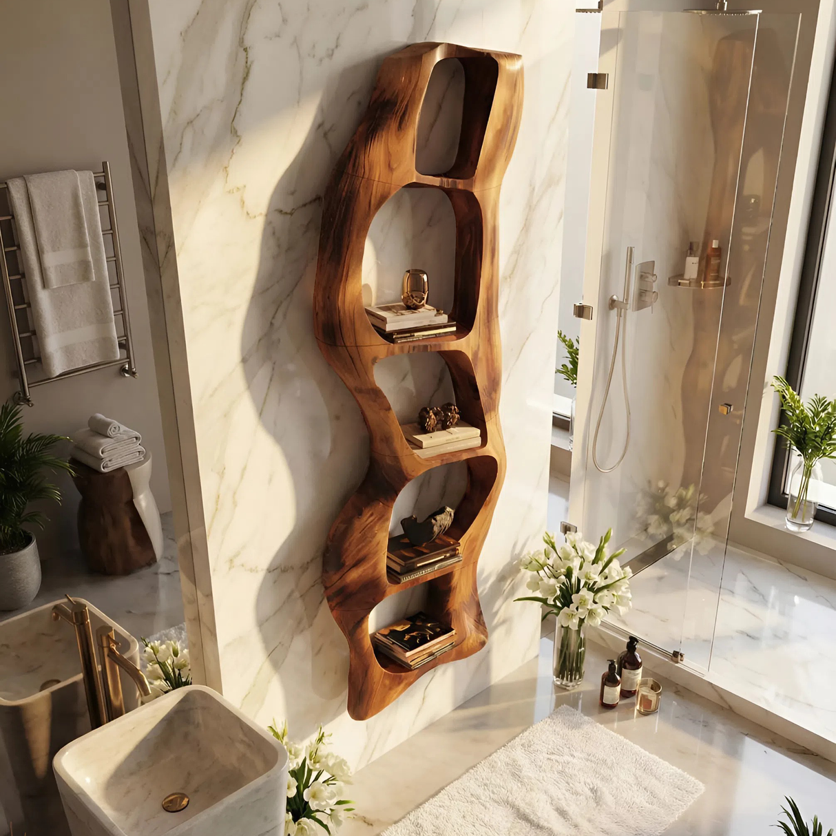 Contemporary Wall Shelf For Bedroom Wall Accent