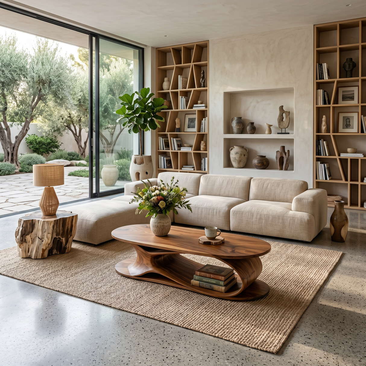 Mid Century Solid Wood Table For Cozy Interiors