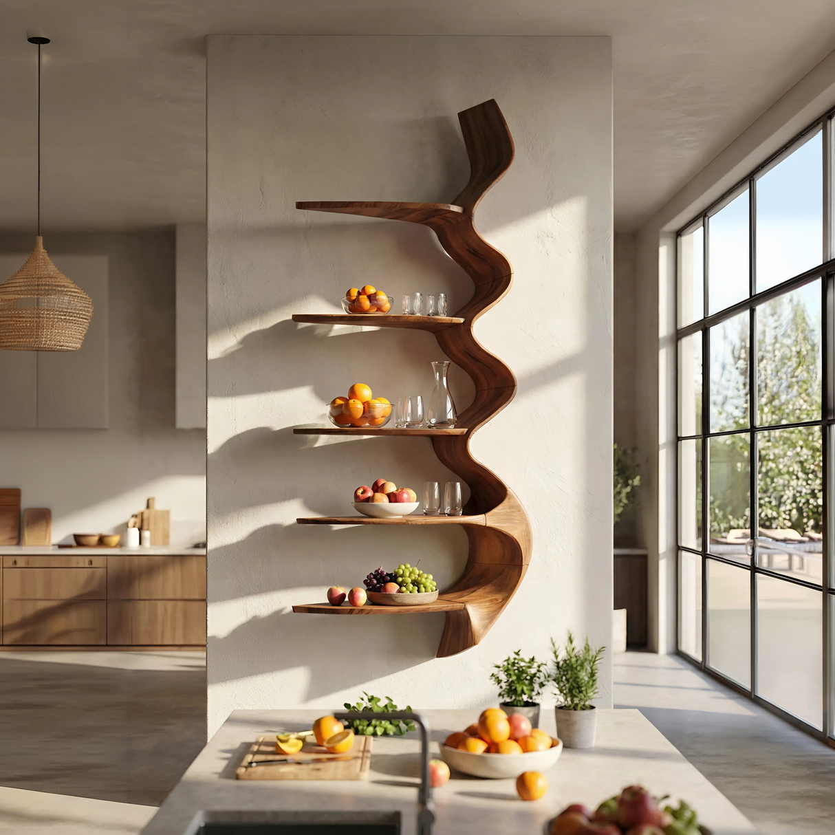 Contemporary Shelving Unit For Living Room Decor