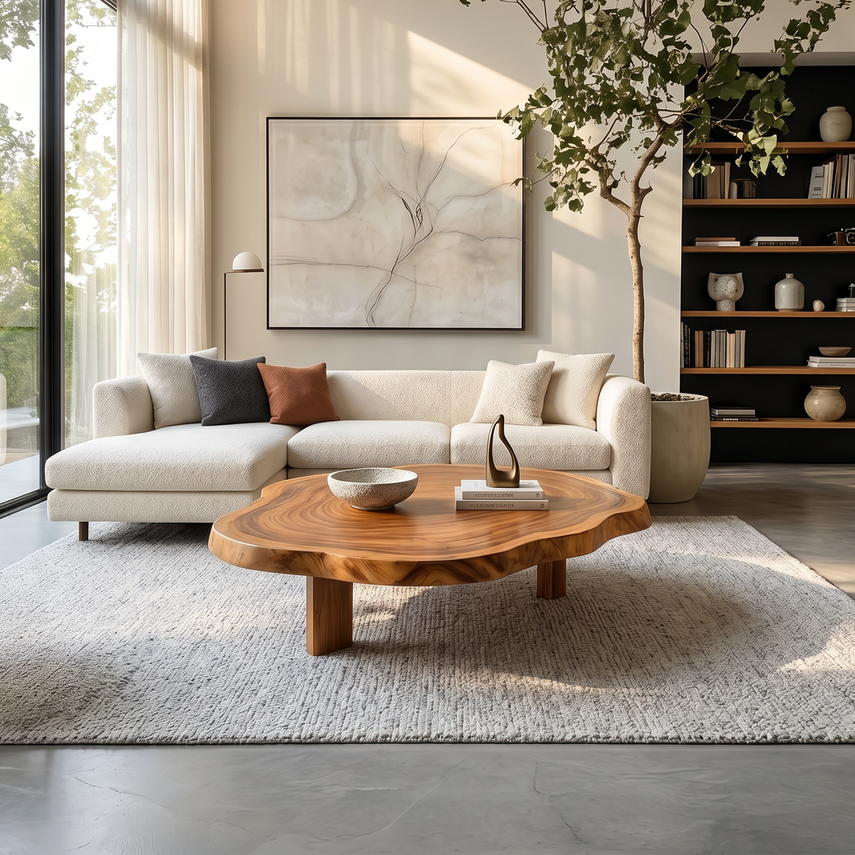 Farmhouse Solid Wood Table For Living Room Use