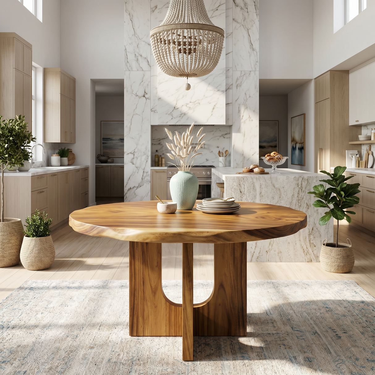 Contemporary Breakfast Table For Open Kitchen