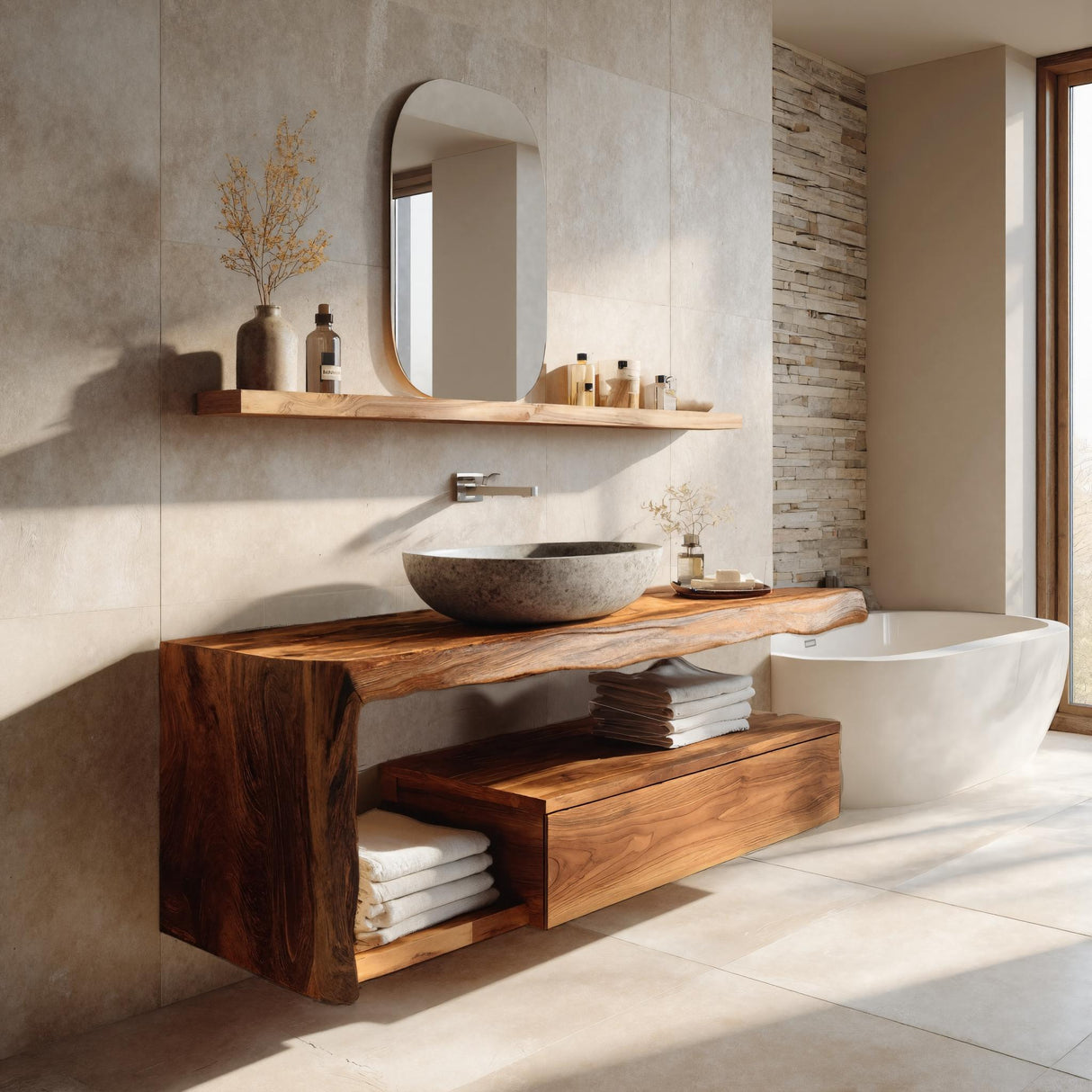 Modern Floating Bathroom Vanity For Spa