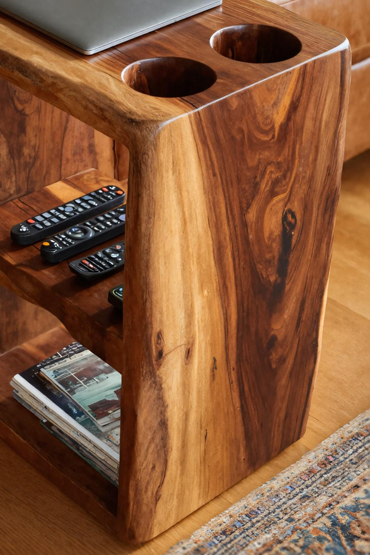 Handcrafted Live Edge Side Table For Furniture Design