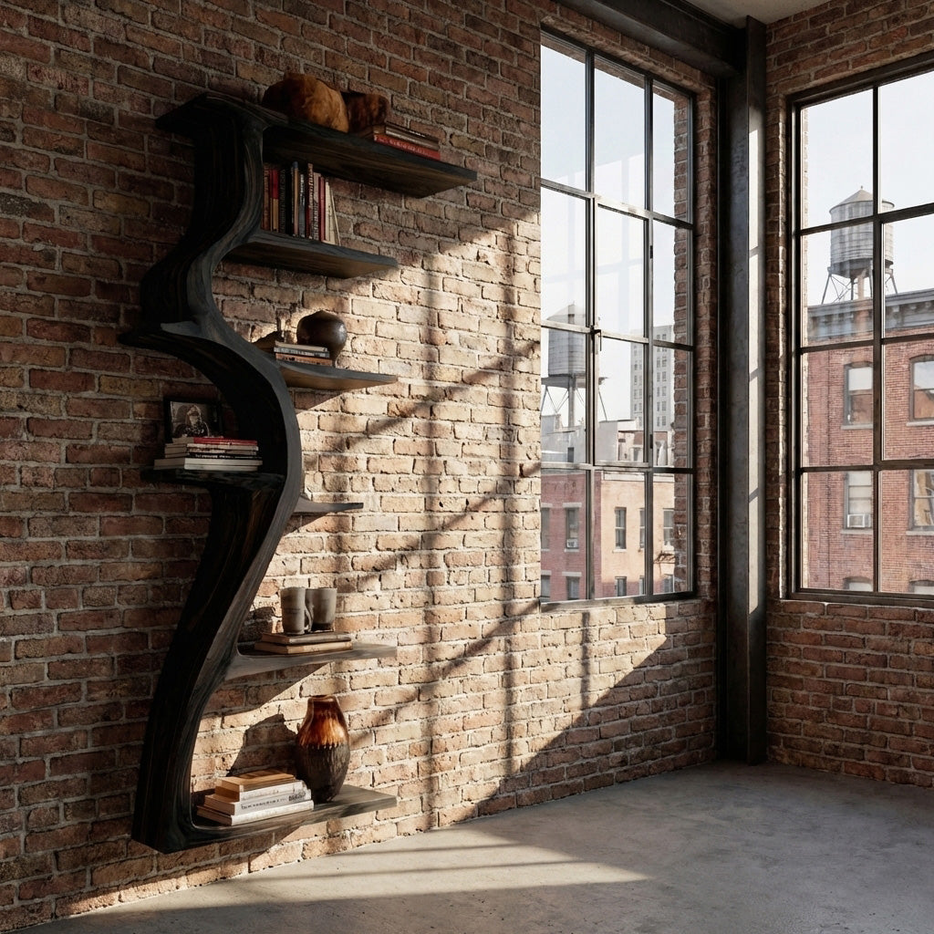 Modern Tree Wall Shelf With Branches For Living Room