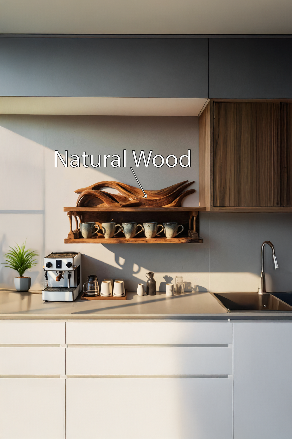 Handcrafted Kitchen Wall Shelf For Functional Decor