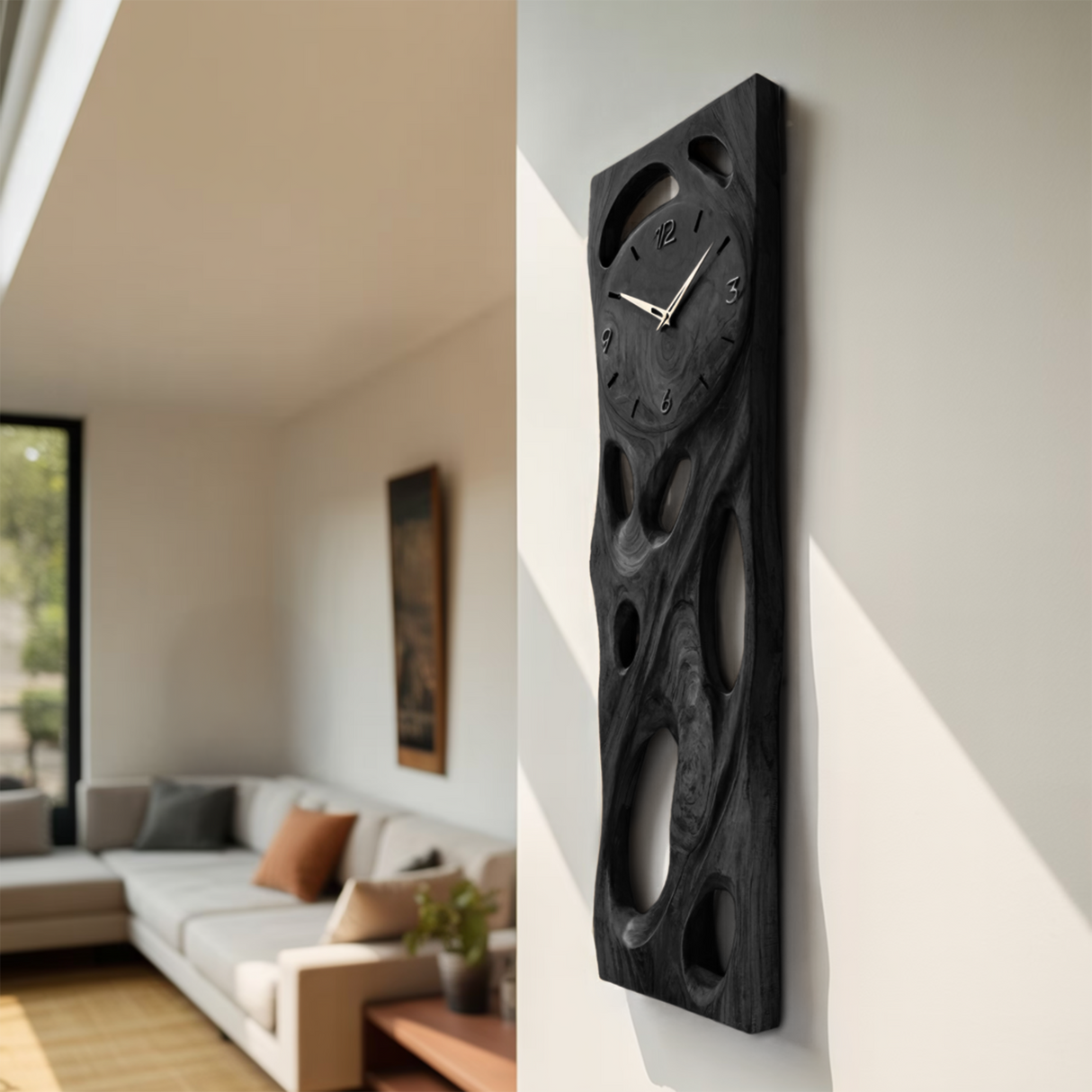 Contemporary Wall Clock For Living Room Interior