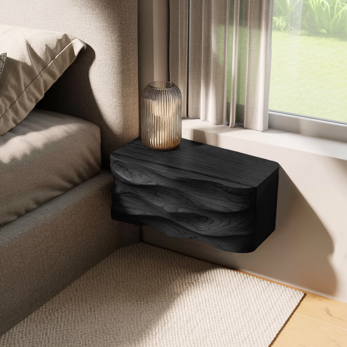 Modern Wall Mounted Nightstand For Bedroom Decor