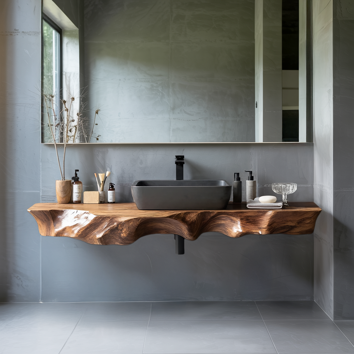 Farmhouse Solid Wood Vanity For Classic Bathroom