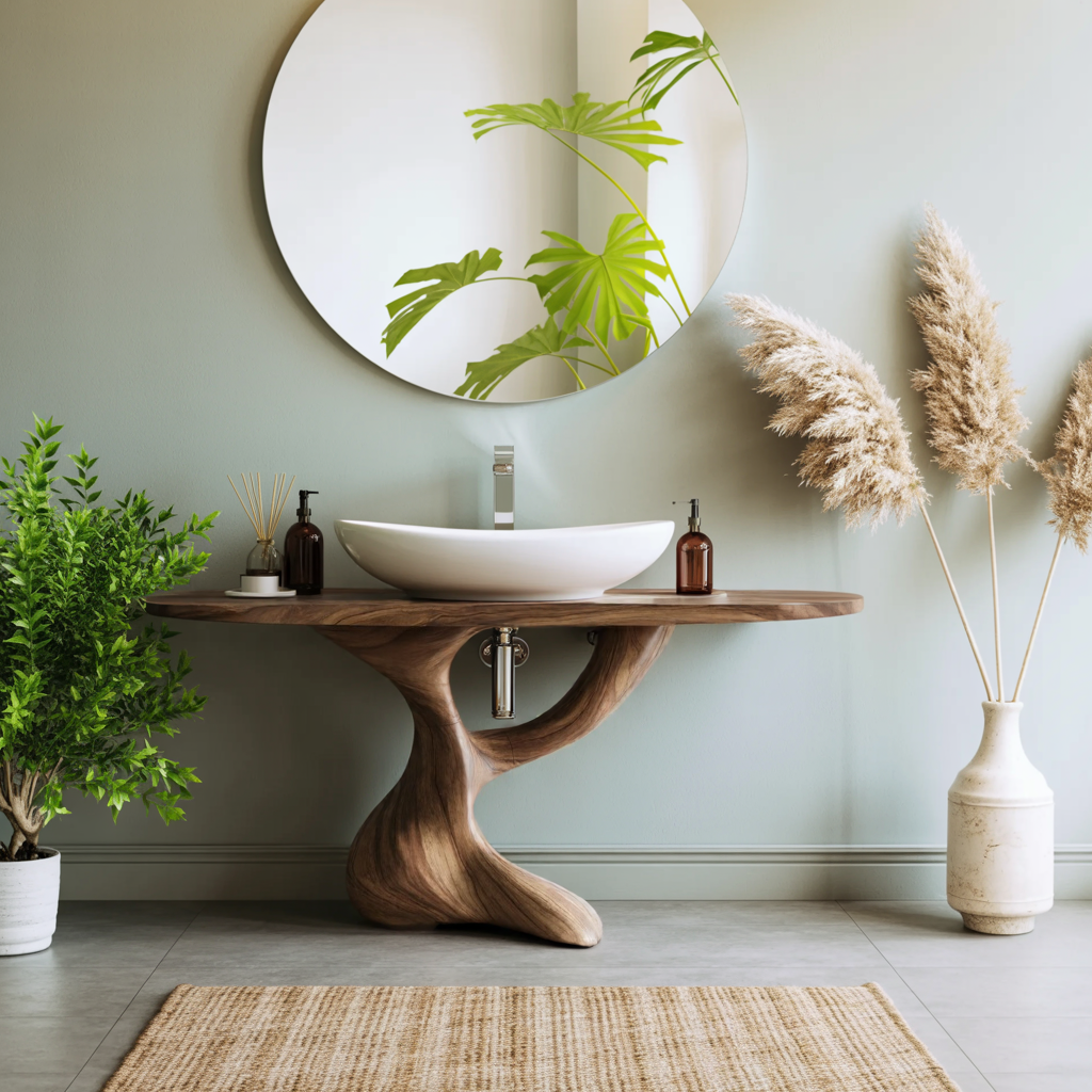 Handcrafted Solid Vanity For Timeless Bathroom Use