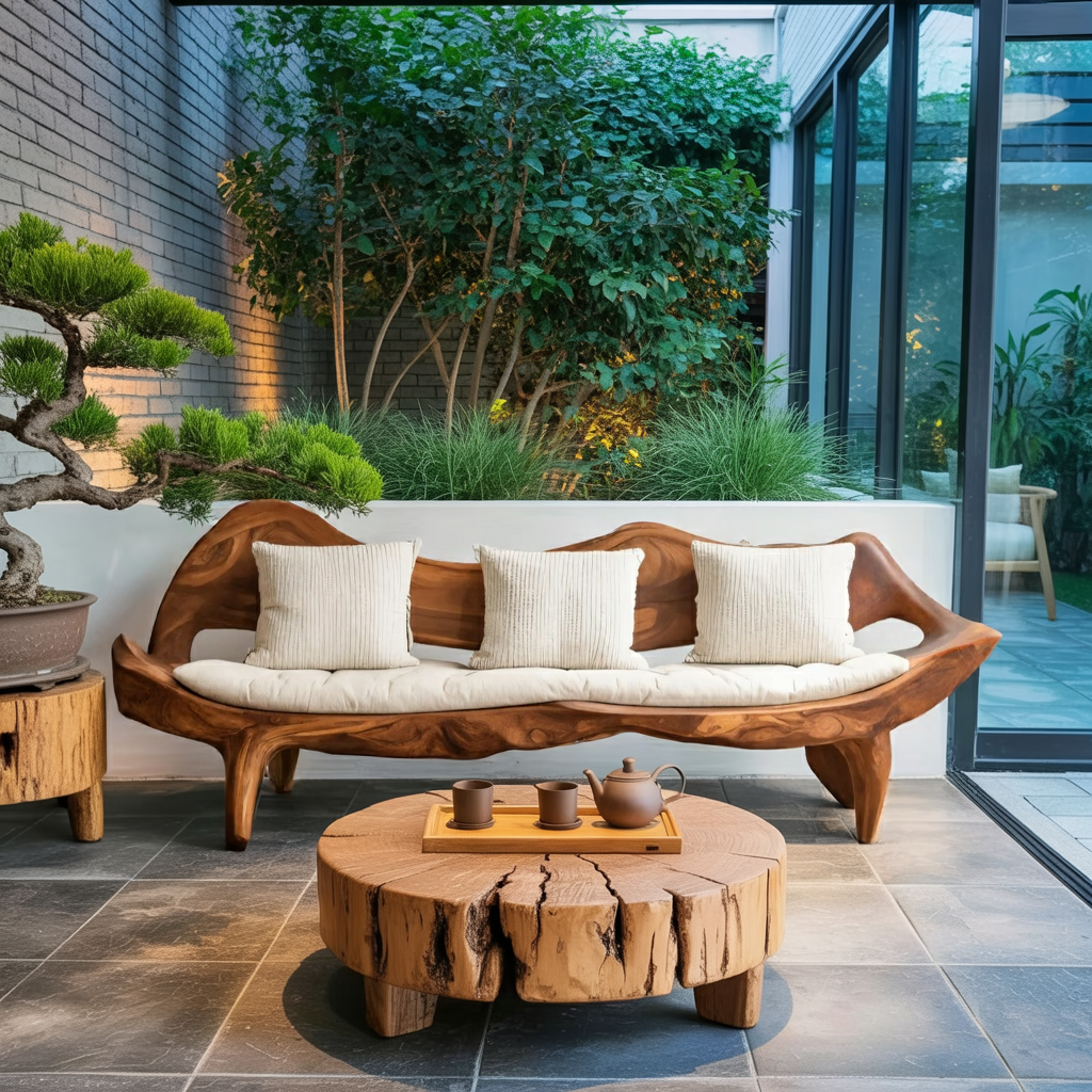 Modern Sofa With Sculptural Frame For Living Room Or Lounge