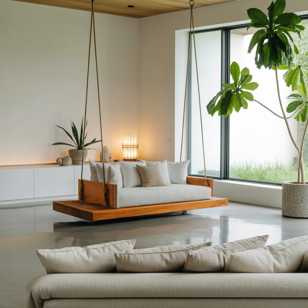 Modern Hanging Ceiling Swing For Living Room Or Studio