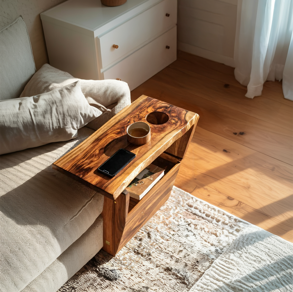 Farmhouse Solid Wood Armrest For Sofa Decor Ideas