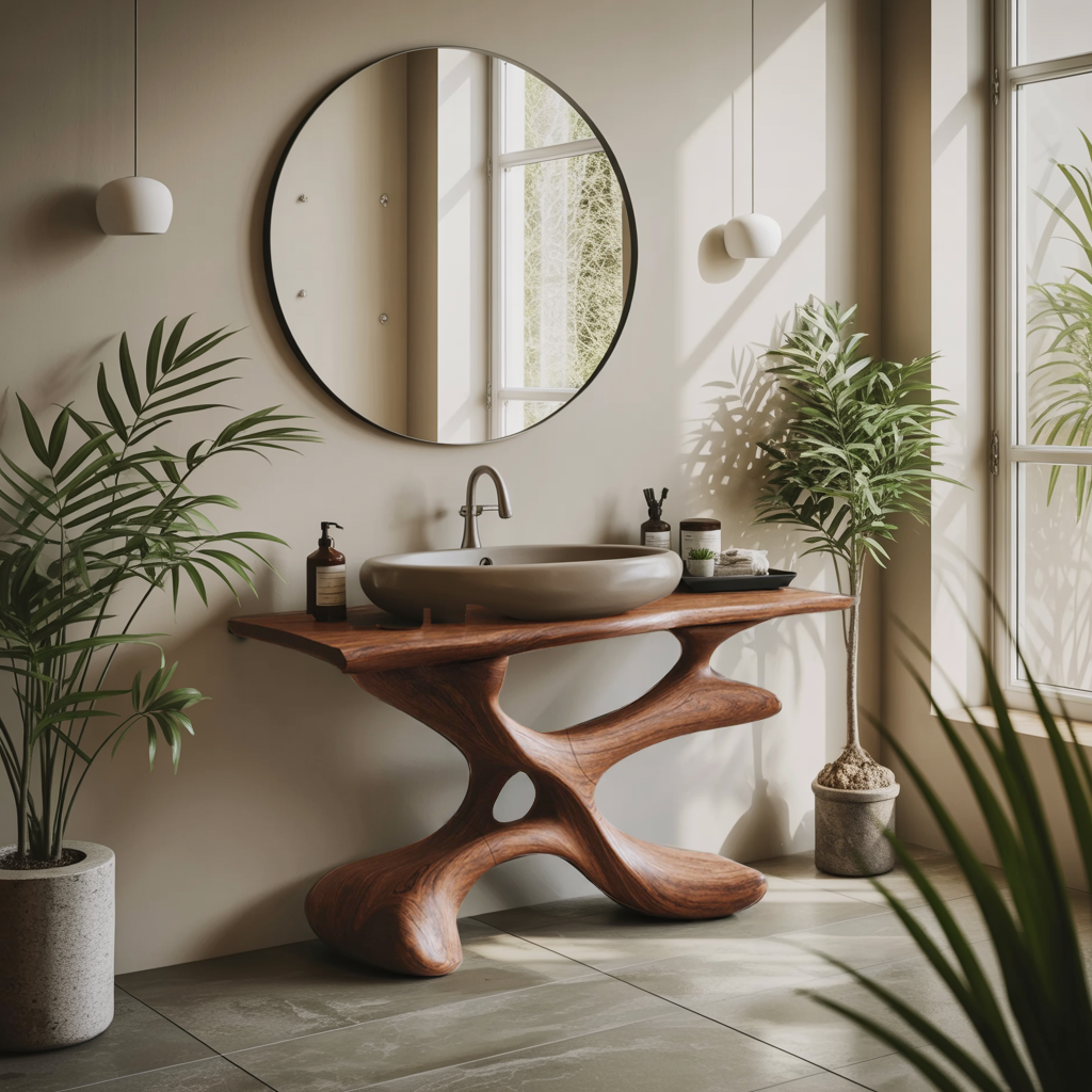 Handcrafted Bathroom Vanity For Furniture Decor Style