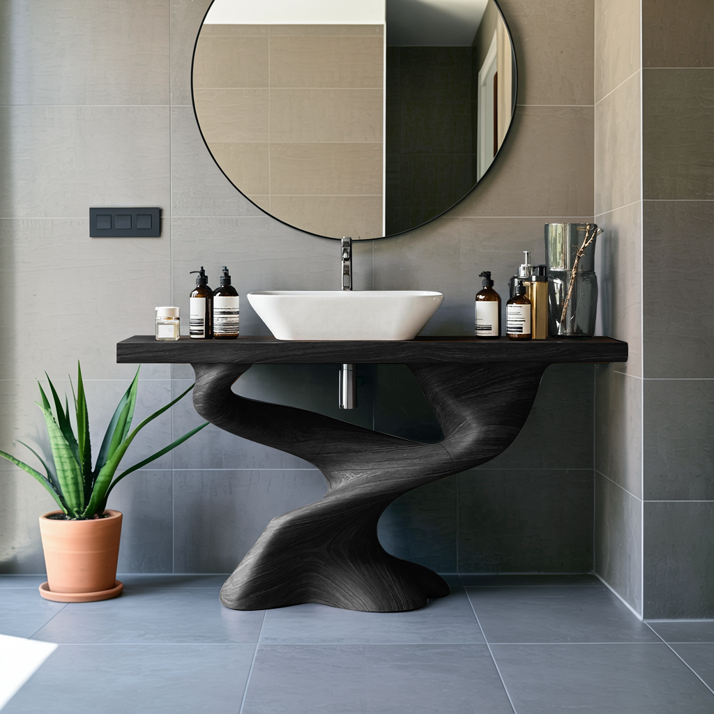 Handcrafted Solid Vanity For Unique Bathroom Design