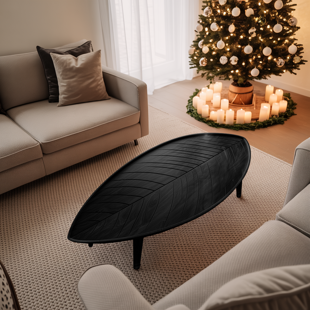 Farmhouse Wooden Coffee Table For Living Room Christmas Furniture