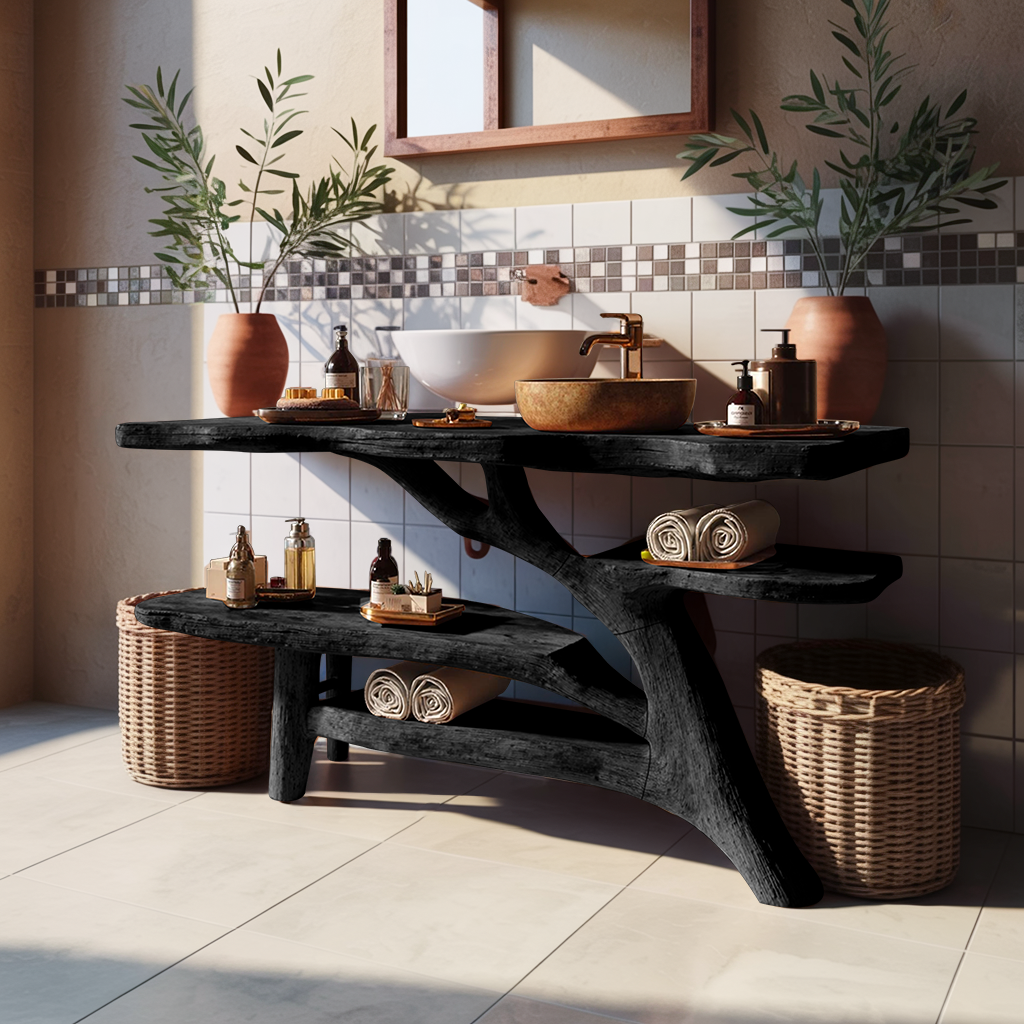 Modern Solid Wood Bathroom Vanity For Contemporary Bathroom Decoration