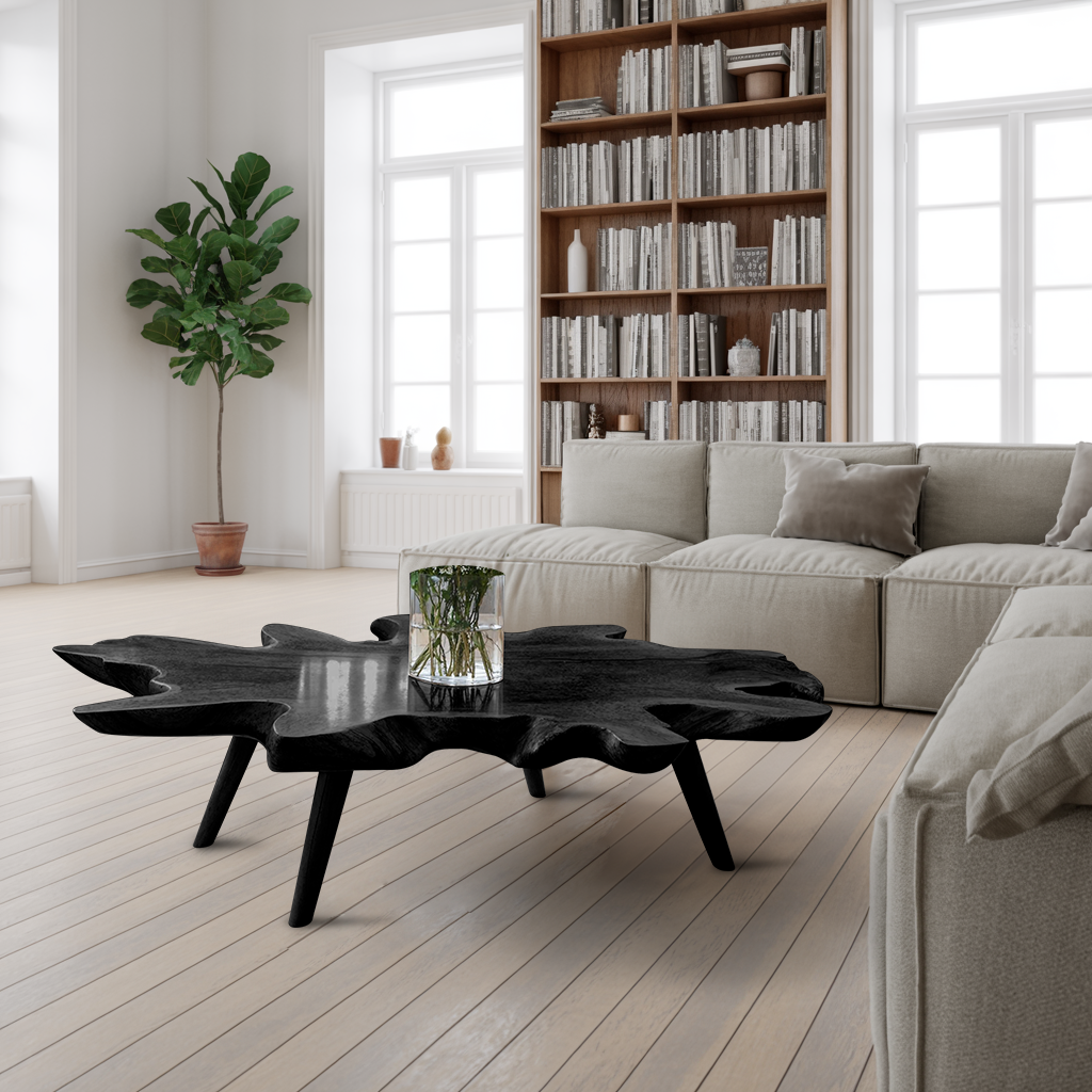 Handcrafted Low Table For Wooden Room Decor