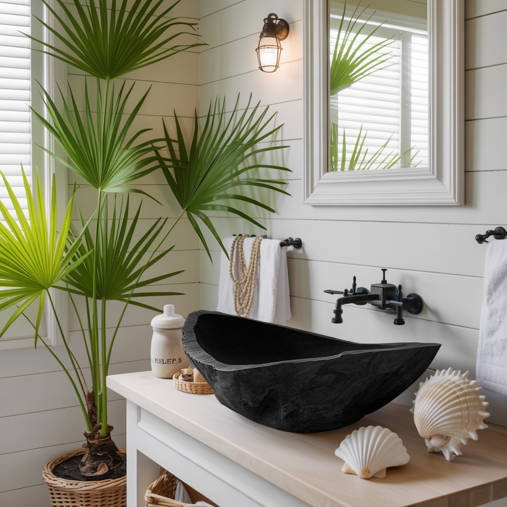 Farmhouse Wood Wash Basin For Country Style Bathroom