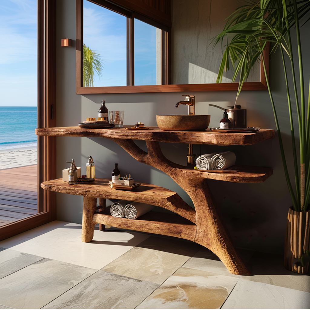 Modern Solid Wood Bathroom Vanity For Contemporary Bathroom Decoration