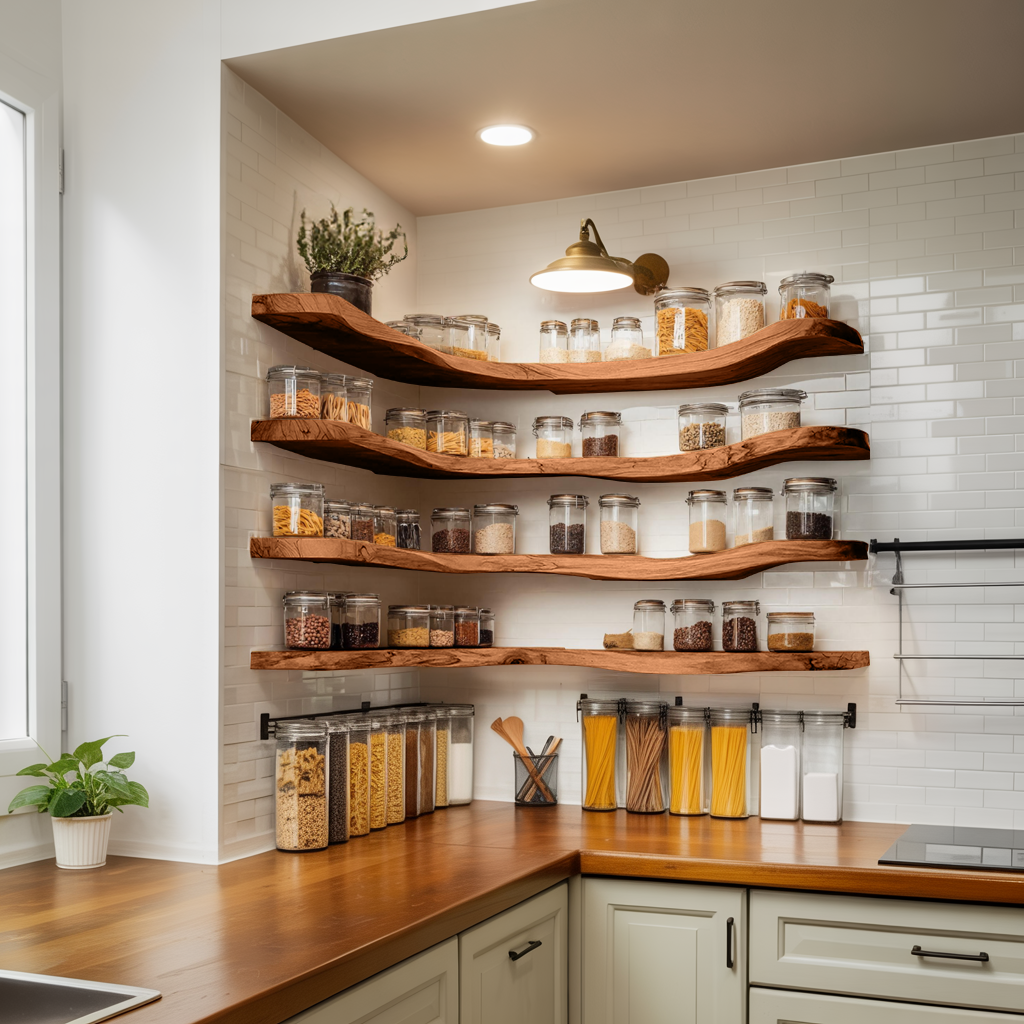 Mid Century Spice Storage Organizer For Kitchen Decor