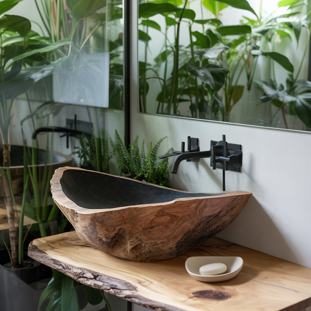 Farmhouse Wood Wash Basin For Country Style Bathroom