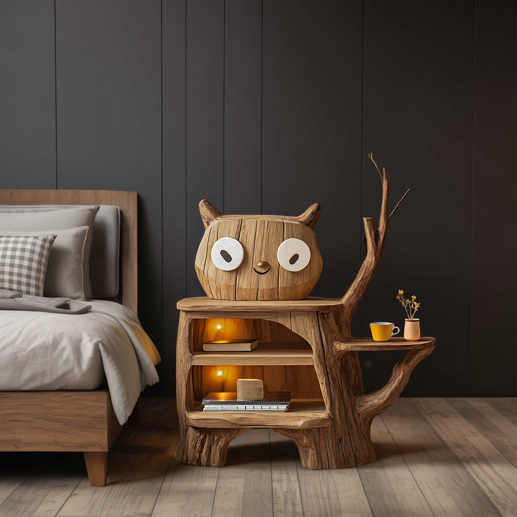 Farmhouse Wood Side Table For Cozy Bedroom Corners