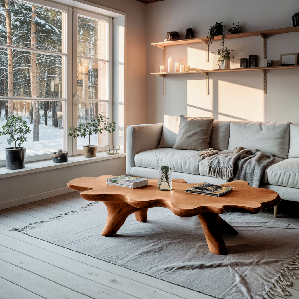 Handcrafted Low Table For Artisan Living Room