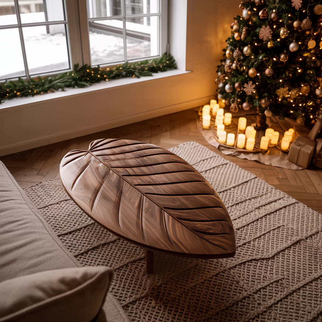 Rustic Solid Wood Coffee Table For Holiday Furniture Decoration