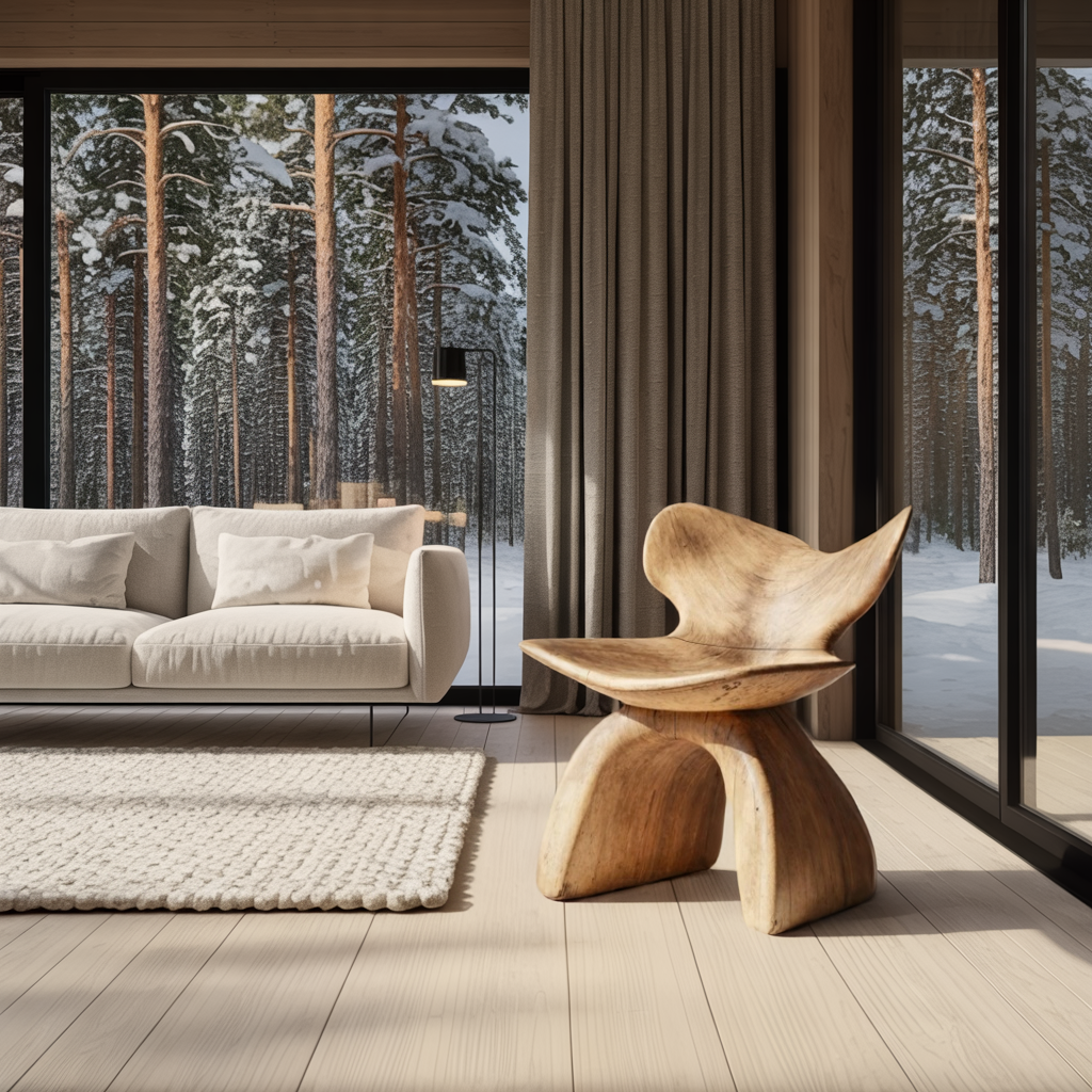 Rustic Accent Chair For A Relaxing Outdoor Space