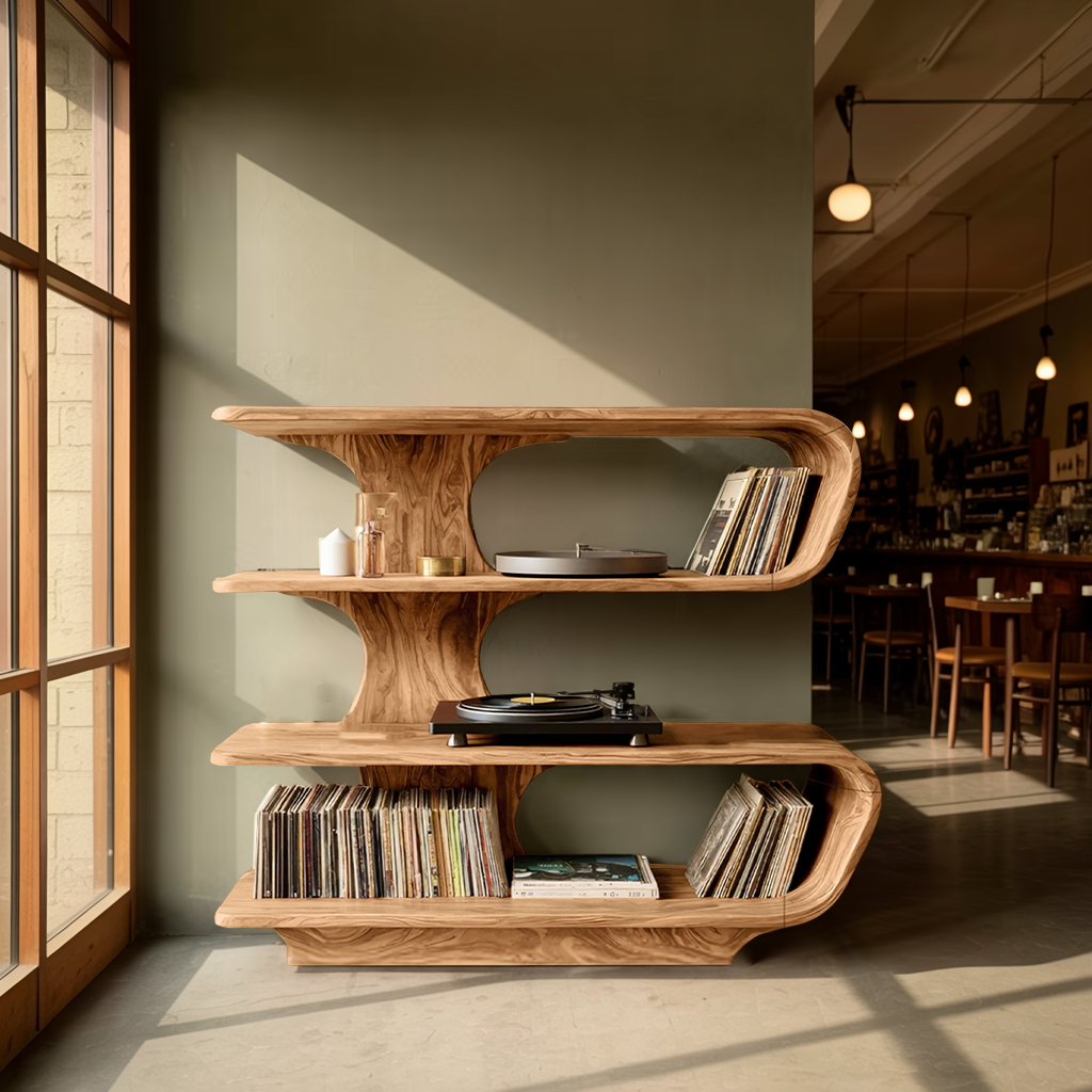 Farmhouse Vinyl Storage Console For Bedroom Decor