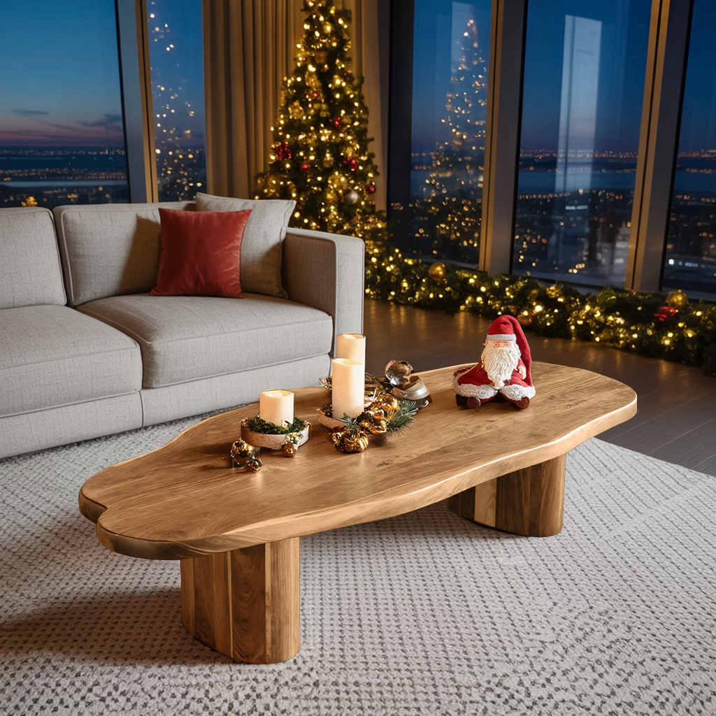 Modern Wooden Coffee Table For Christmas Furniture And Entryway