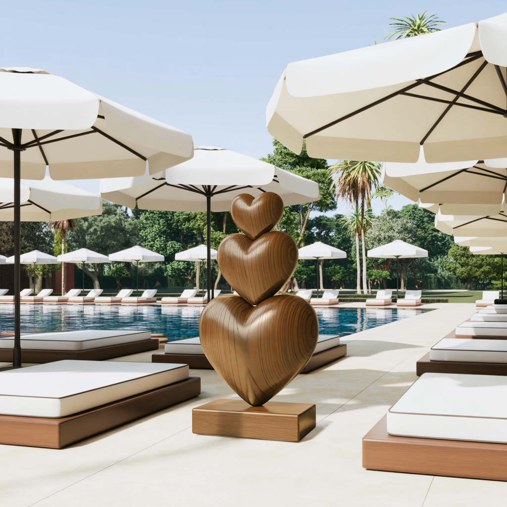 Handcrafted Wooden Sculpture For Furniture Unique Display