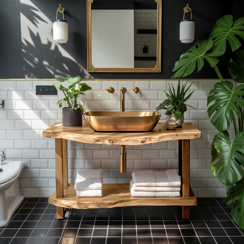 Mid Century Vanity With Storage For Bathroom Style