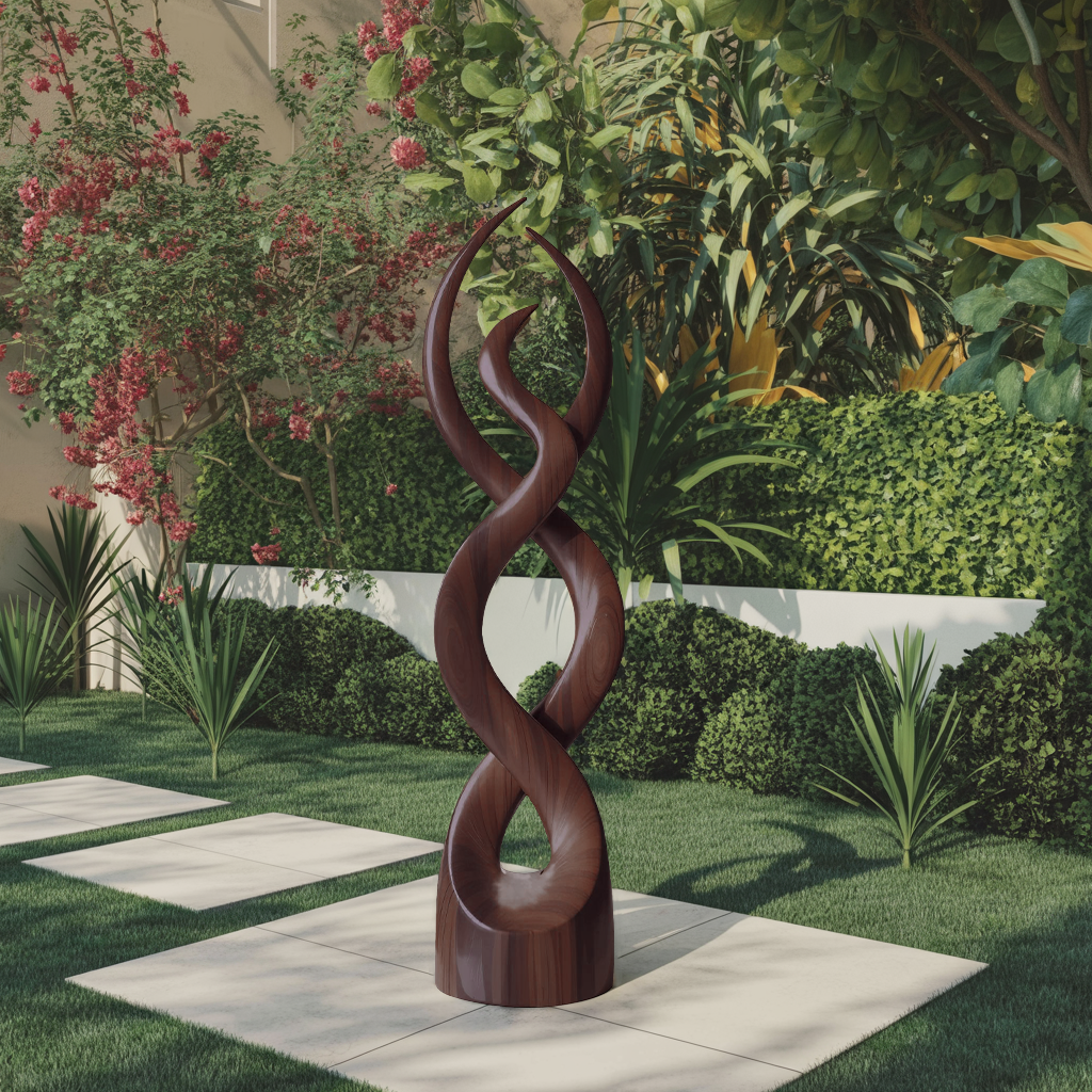 Modern Abstract Wooden Sculpture For Home Decor