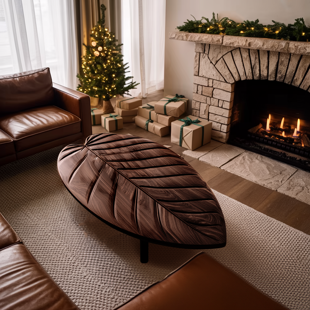 Rustic Solid Wood Coffee Table For Holiday Furniture Decoration