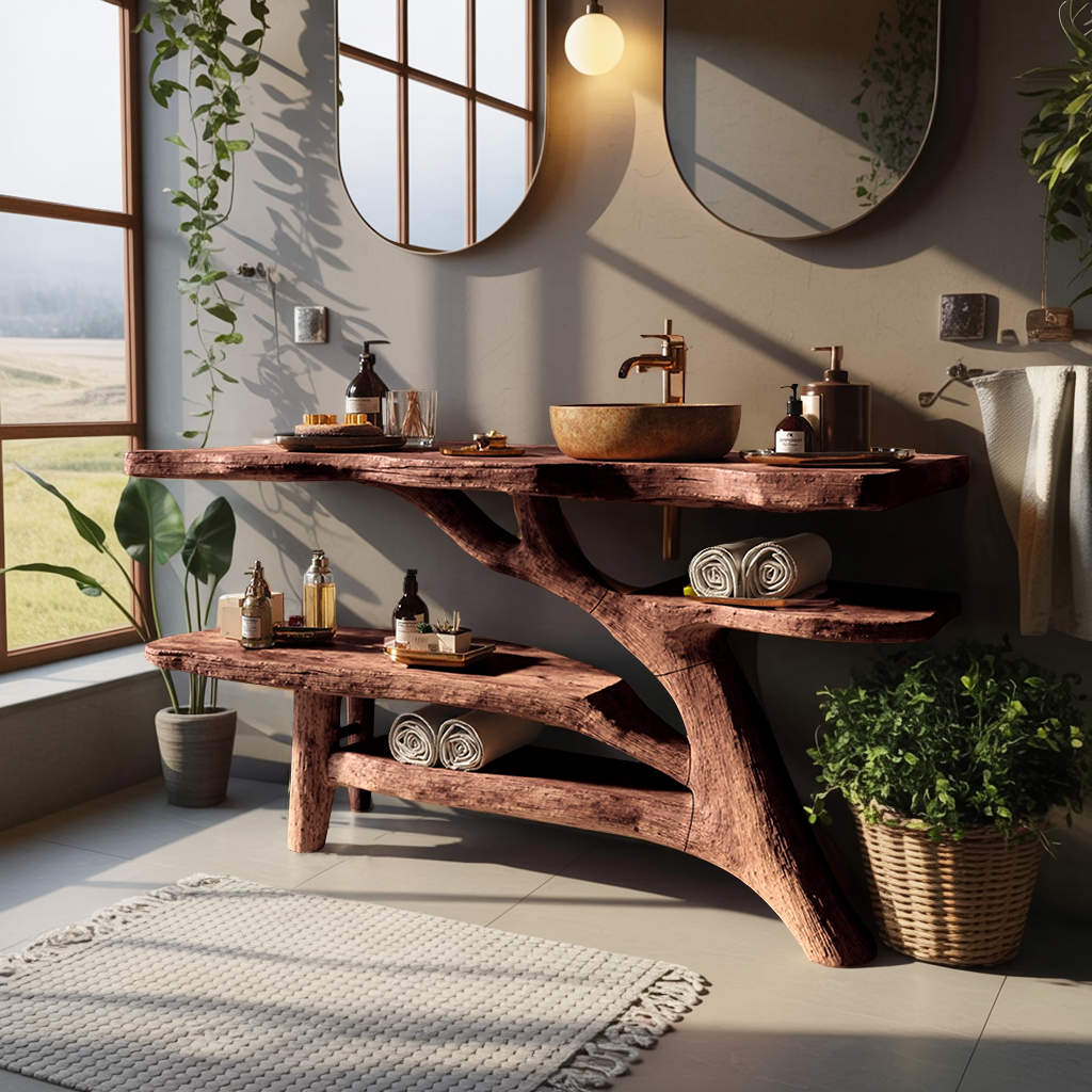 Modern Solid Wood Bathroom Vanity For Contemporary Bathroom Decoration