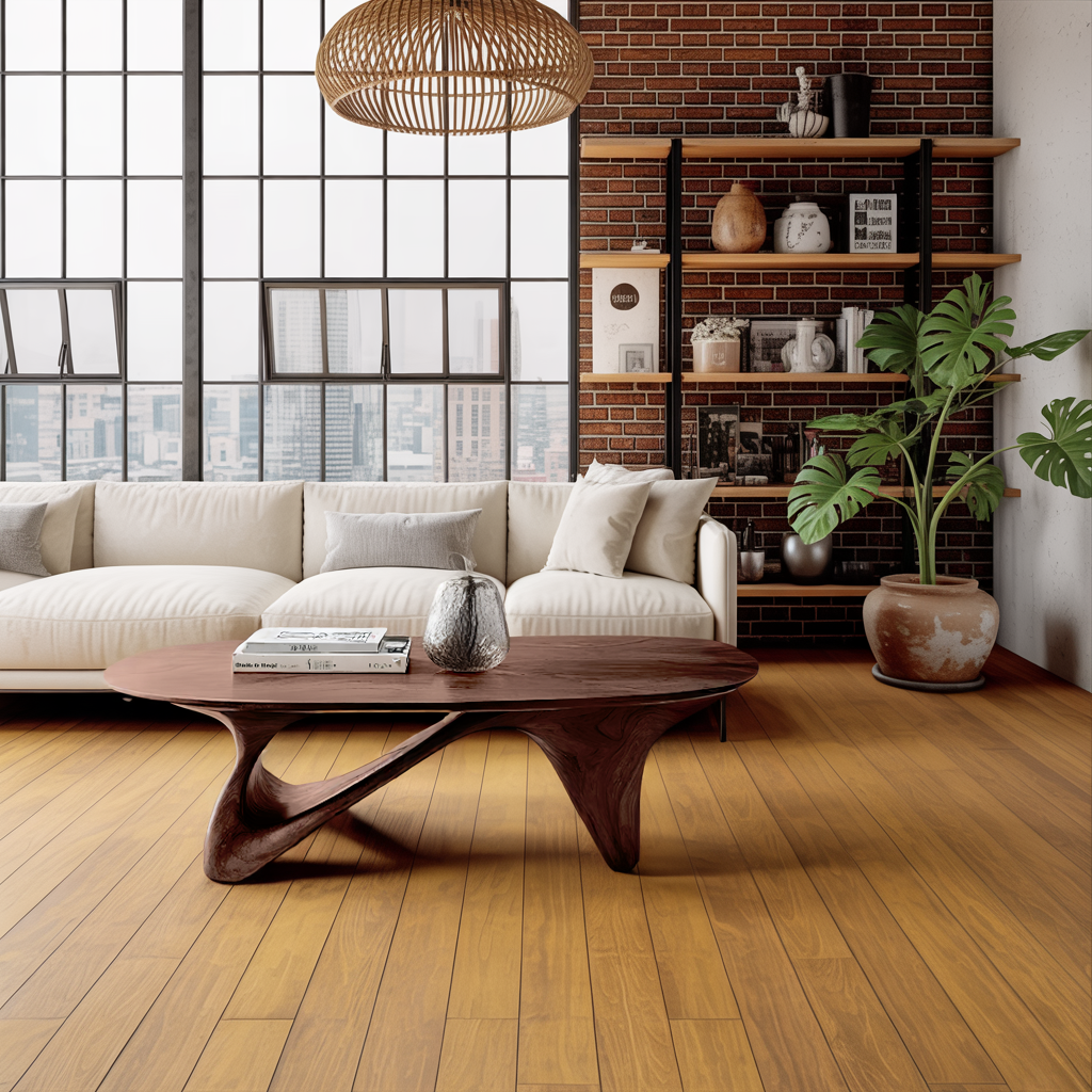 Farmhouse Low Table For Warm Living Room