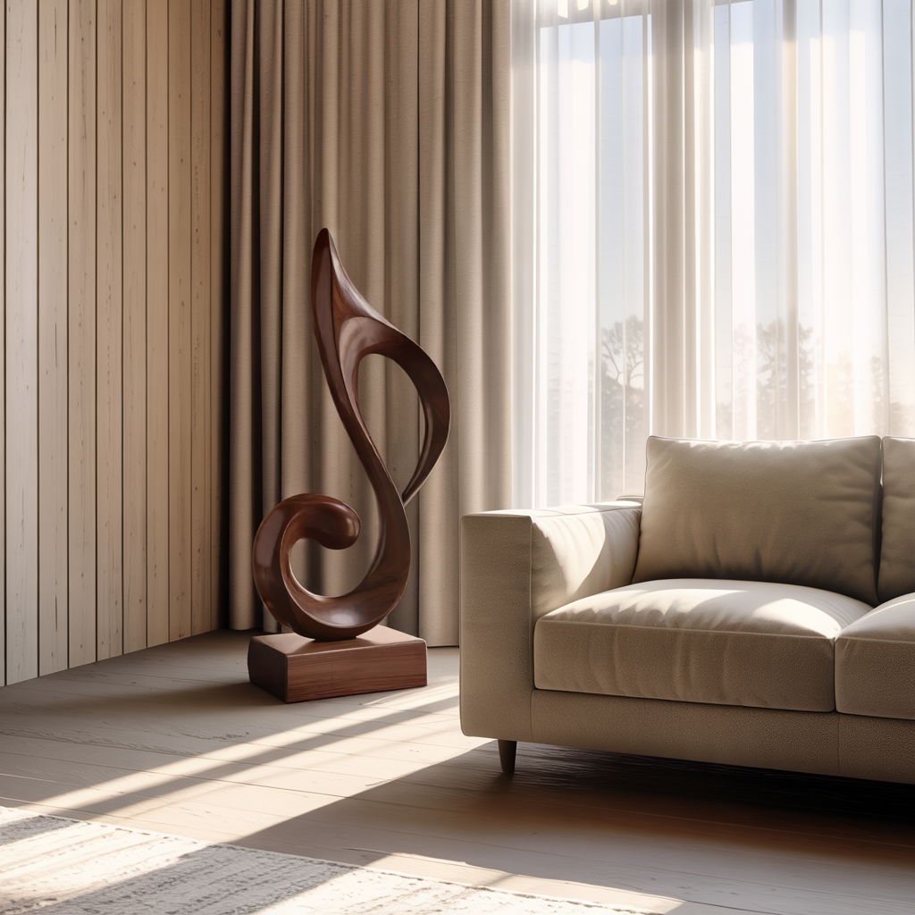 Mid Century Abstract Sculpture For Outdoor Garden Style