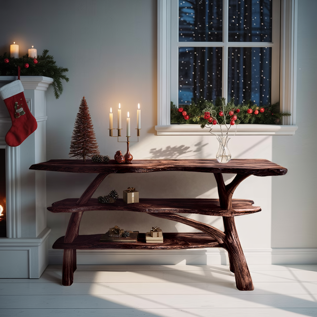 Modern Live Edge Entryway Table For Xmas Furniture Seasonal Living Room
