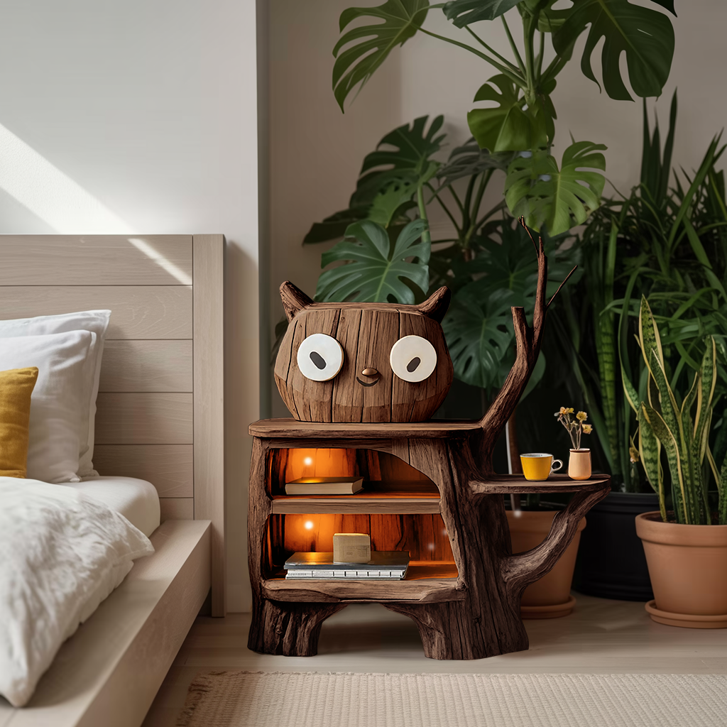 Farmhouse Wood Side Table For Cozy Bedroom Corners