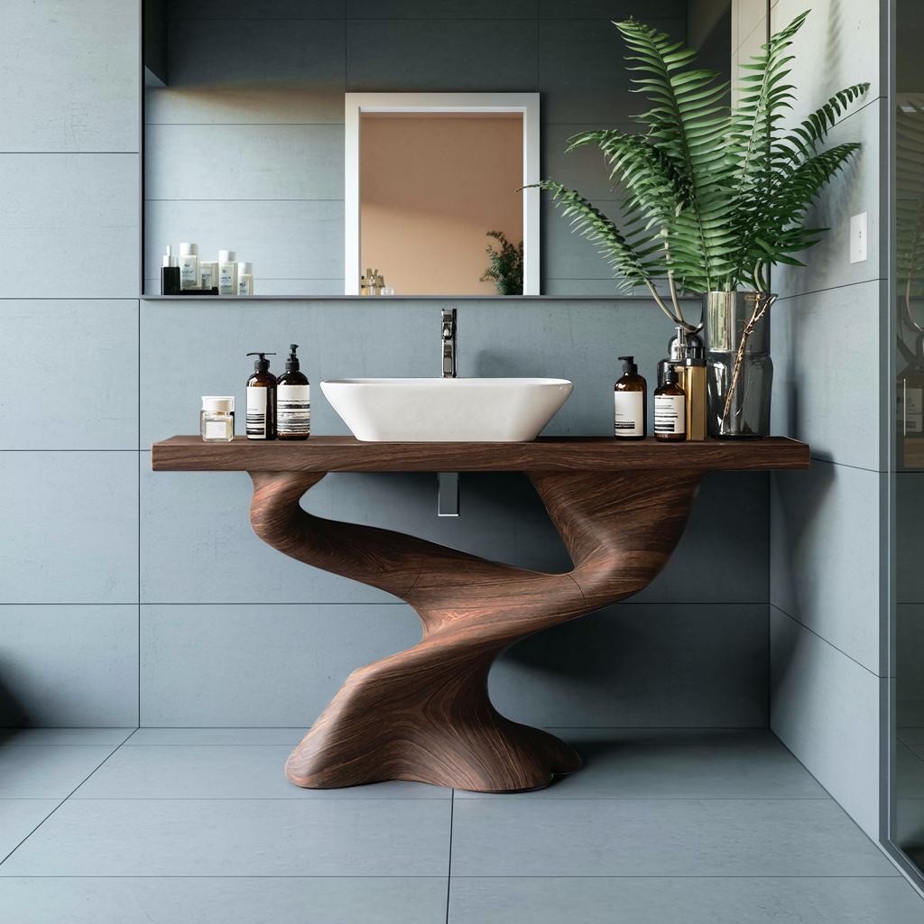 Handcrafted Solid Vanity For Unique Bathroom Design