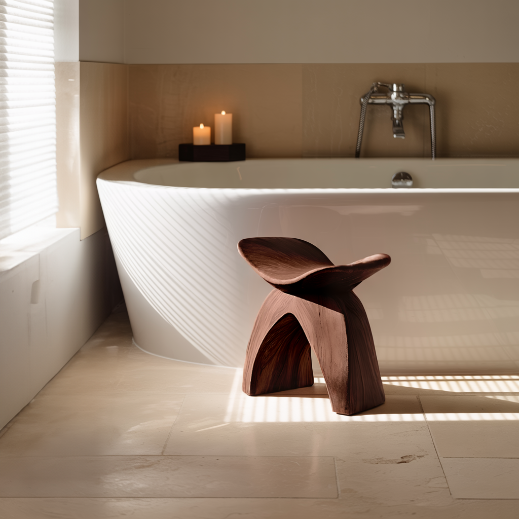 Farmhouse Bath Seat For Cozy Bathroom Furniture Decor