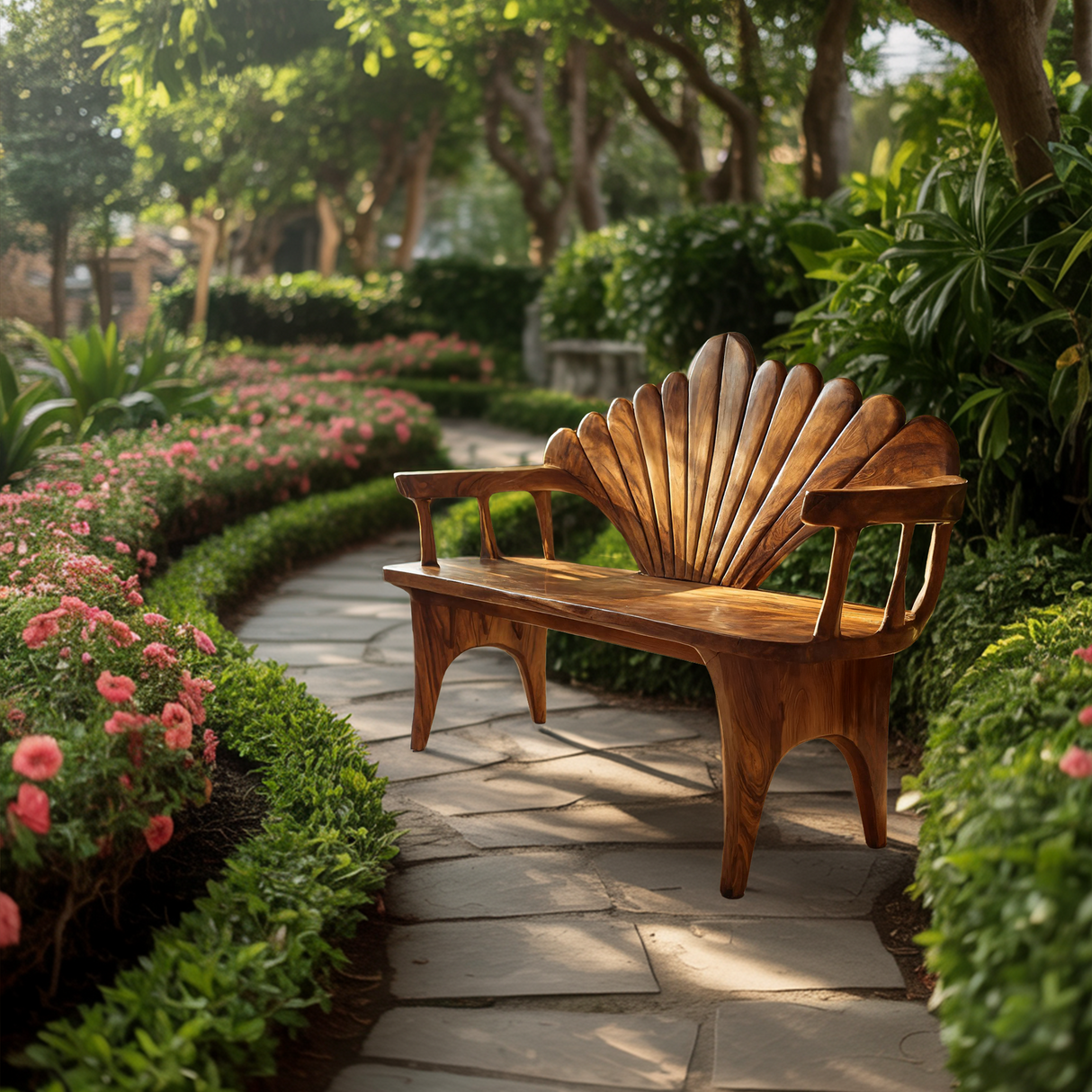 Natural Solid Wood Entryway Bench For Foyer Decor