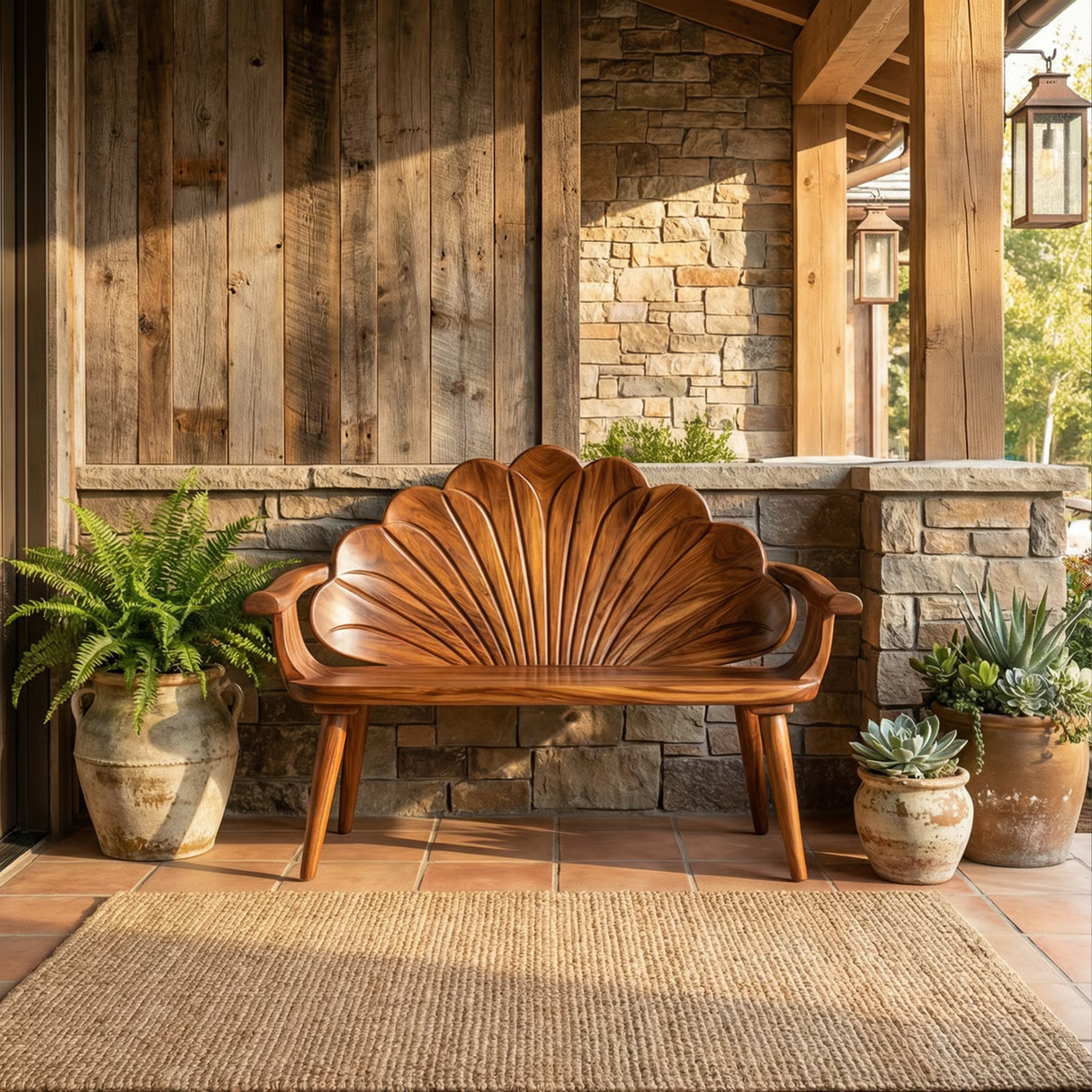 Live Edge Wood Bench For Entryway Home Accent