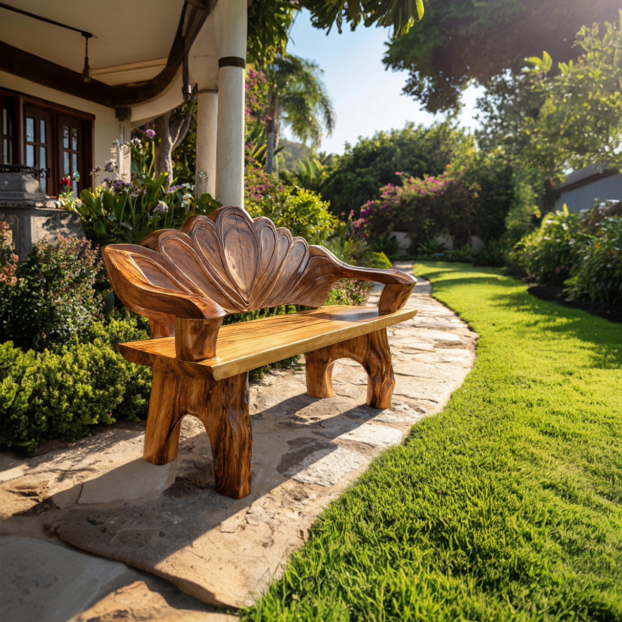 Handmade Live Edge Entryway Bench For Hallway Seating