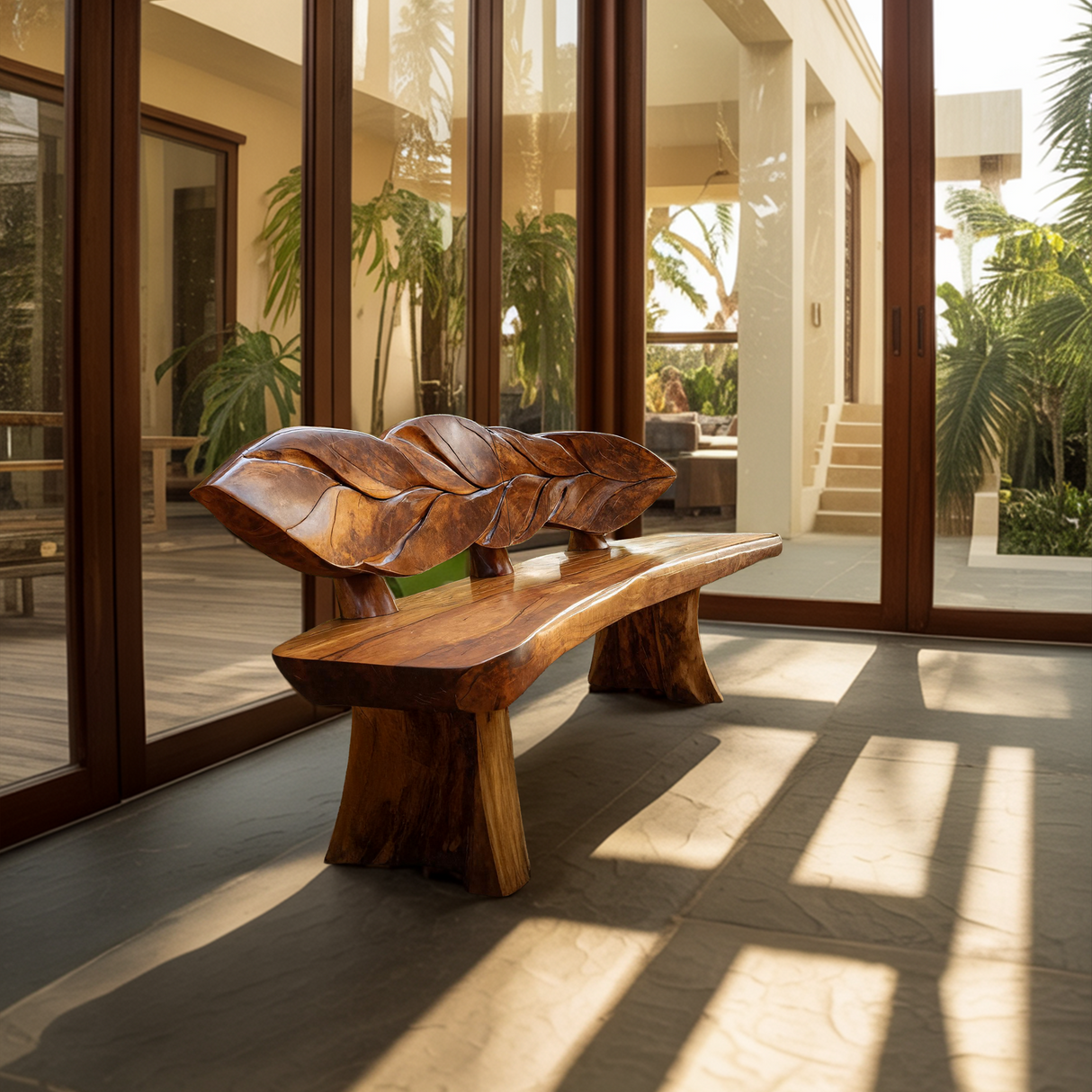 Minimalist Solid Wood Entryway Bench For Modern Homes