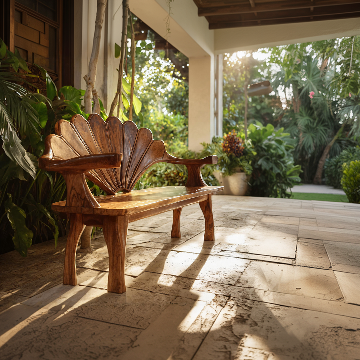 Live Edge Wooden Bench For Entryway Interior Styling