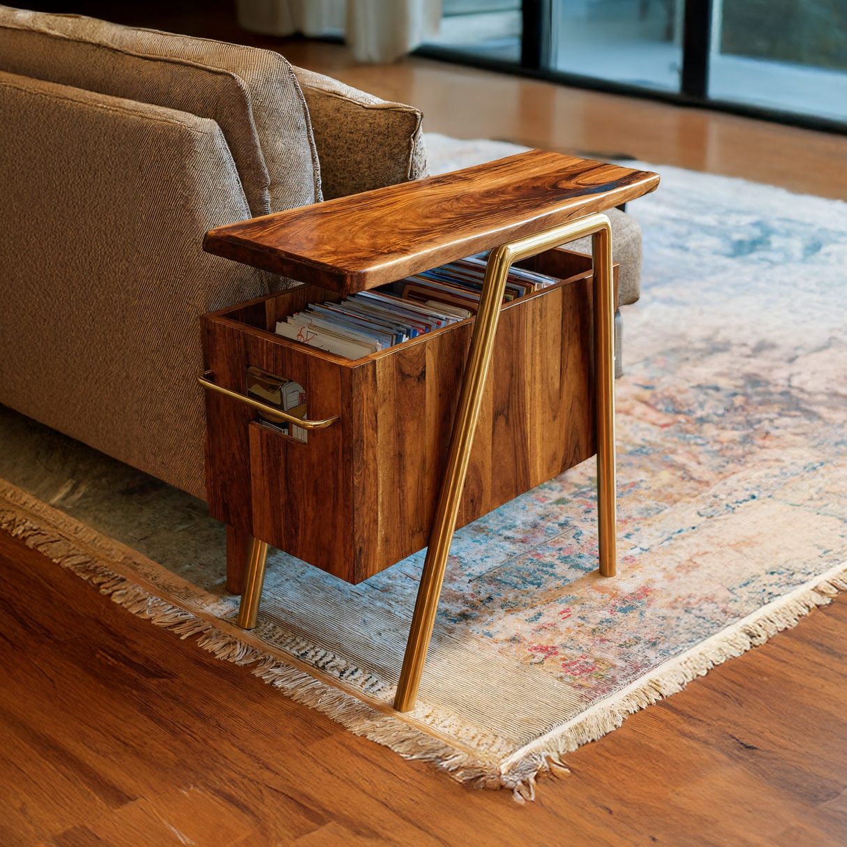 Handcrafted Wooden Side Table For Furniture Decoration