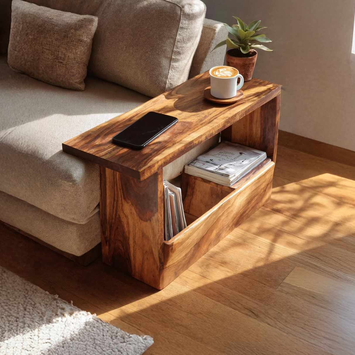 Mid Century Modern Side Table For Living Room Design